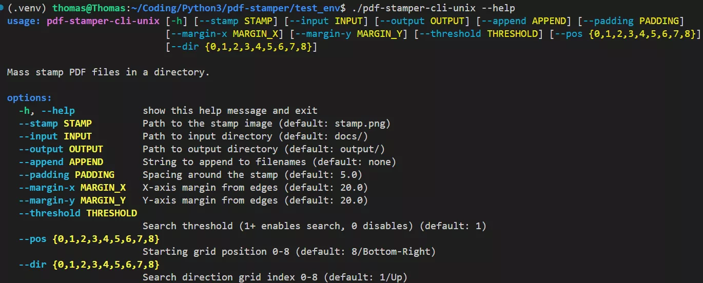 PDF Stamper CLI