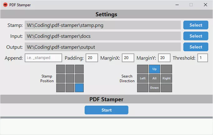 PDF Stamper UI